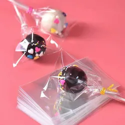 100-Pack Clear Cake Pop and Lollipop Wrapping Bags for Baking and Treat Presentation (8x12cm)