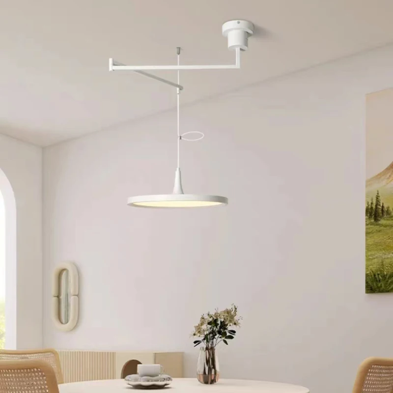 QIYIMEI Modern LED Chandeliers Living Dining Room Kitchen Lights Hanging lamps Indoor Lighting Home Decor Arm Adjustable Lustres