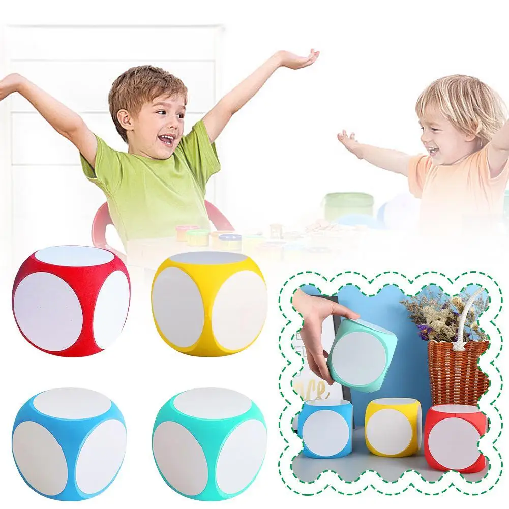 

Fidget Decompression Dice Multipurpose Educational Dice Wipe Off Cube For Math Practice Educational White Board Dice Set