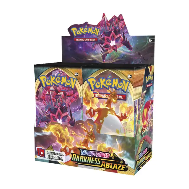 Original Pokemon TCG Sun Moon Sword Shield Booster Display Box GO PLUS Playing Cards Game PIKACHU English Letters Kids Toy Gift 6