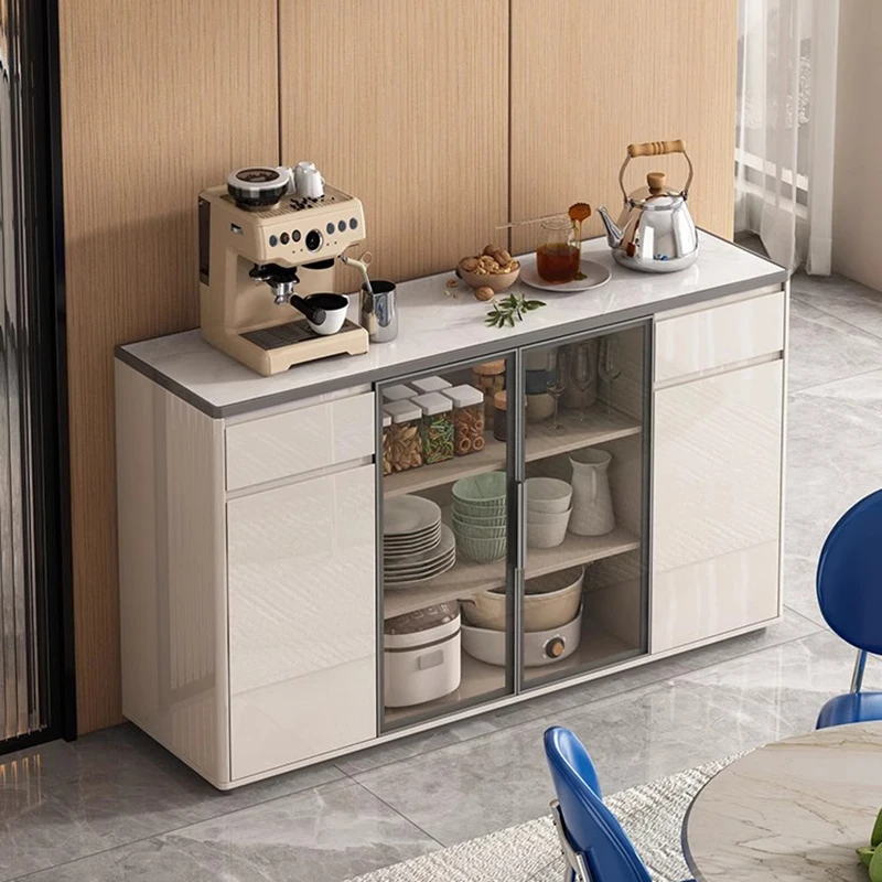 Nordic Luxury Sideboard Cabinet Advanced Baking Paint Simple Modern Coffee Table Cabinet Kitchen Furniture Muebles Cocina FYSC