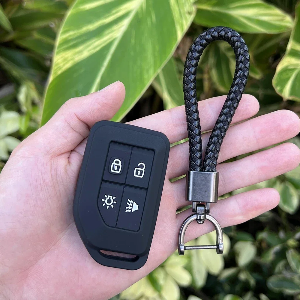 Silicone Remote Key Cover Car Key Case Keychain For Volvo FH16 CARGO 555 FM Truck 4 Button Auto Accessories Protector Holder Key Case Key Case Cover Car Key Shell Remote Control Case Cover