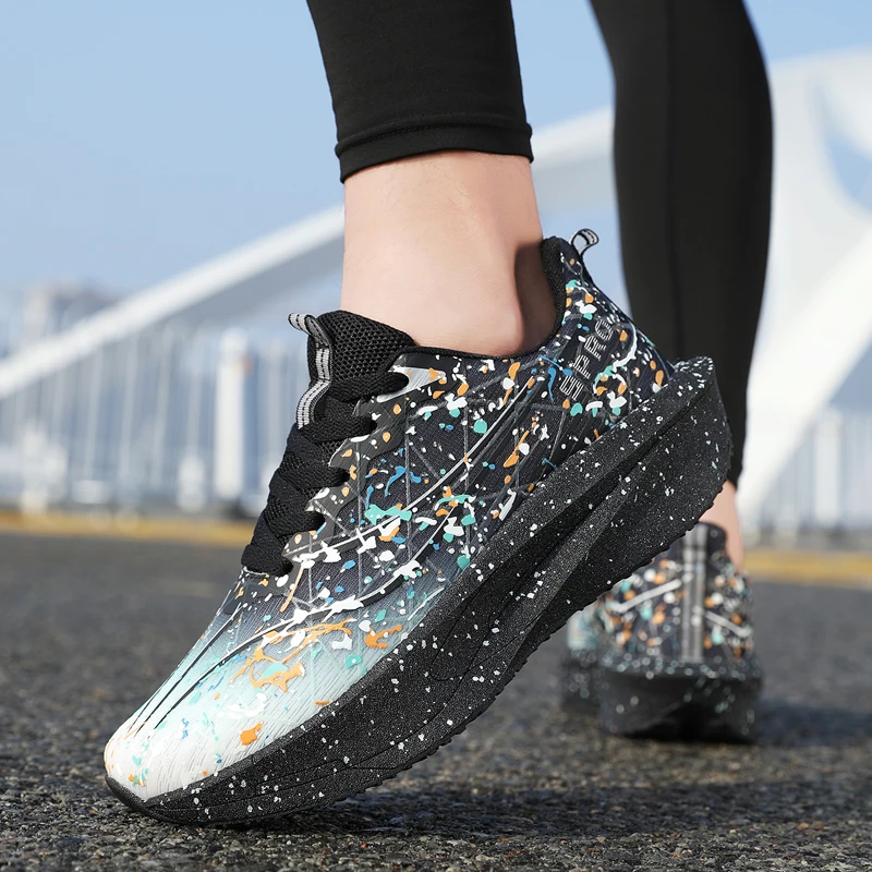 Marathon Men Running Shoes Breathable Lightweight Comfortable Casual Shoes Men Wear-resistant Low-top Comfort Sports Men Running