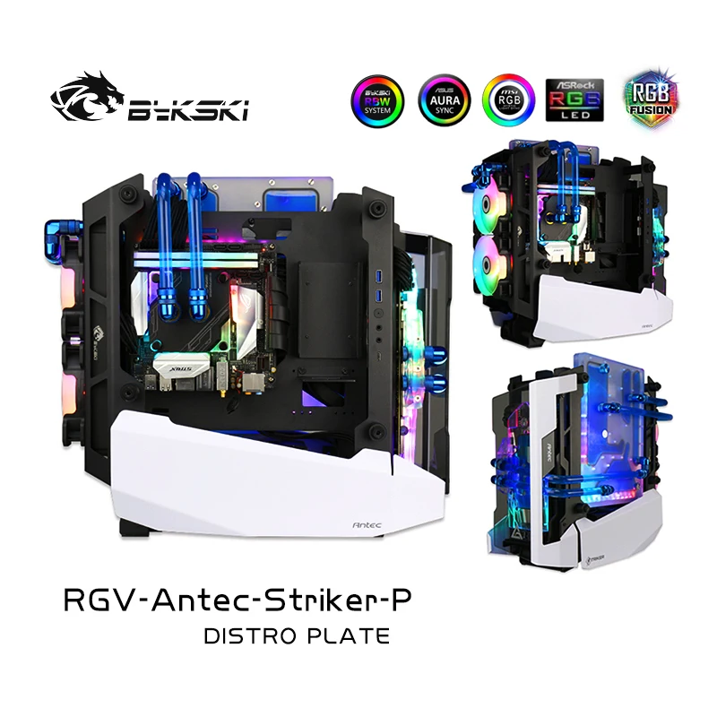 Bykski Rgv-Antec-Striker-P, Piastra Distro Per Custodia Per Stripker Antec, Serbatoio Per Scheda Di Raffreddamento A Liquido Per Pc Per Computer Cpu G