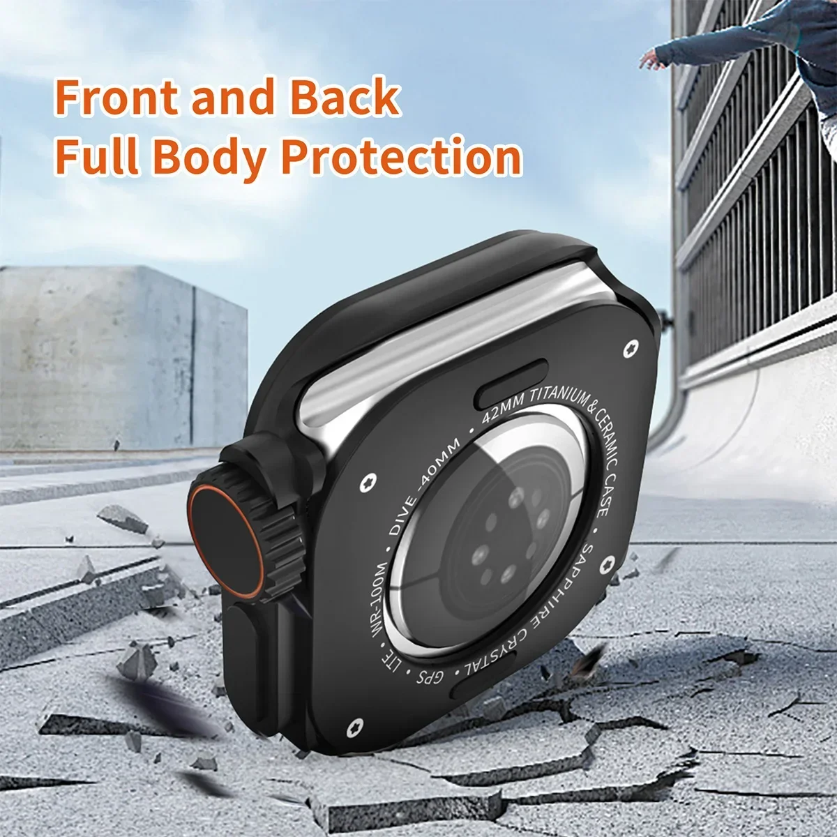 حافظة معدنية لساعة أبل سلسلة 10 46 مللي متر 42 ملل...