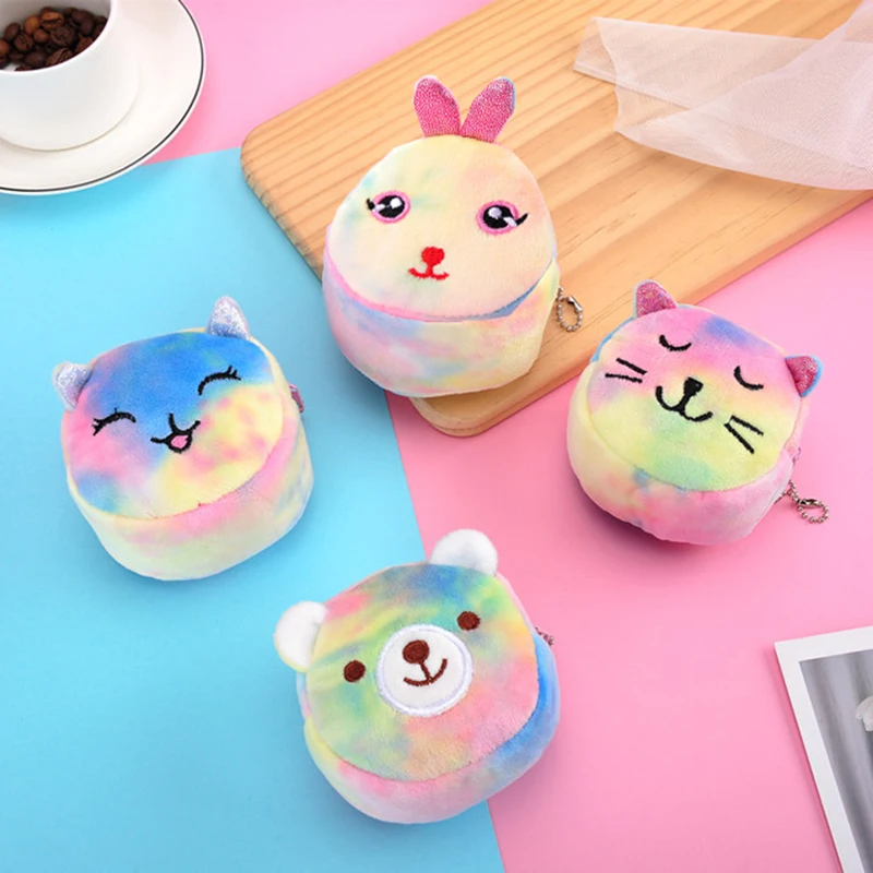 Plush Coin Purse Coin Wallet Change Bag Women Wallet Card Wallet Earbuds Storage Bag Key Case
