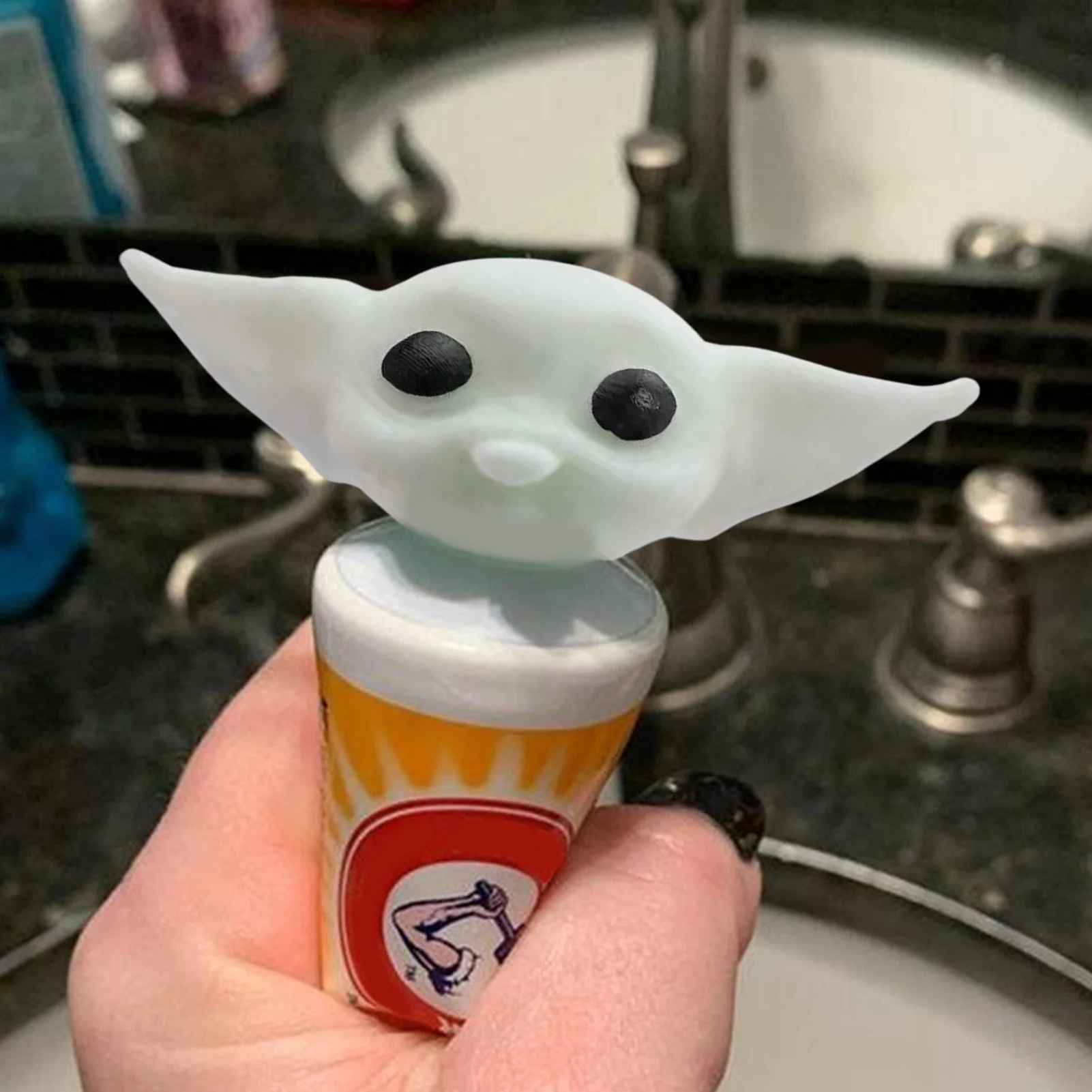 Roztomilá zubní pasta hlava legrační zubní pasta dávkovač kreslený zubní pasta squeezer novinkou koupelna příslušenství domácnost pro děti