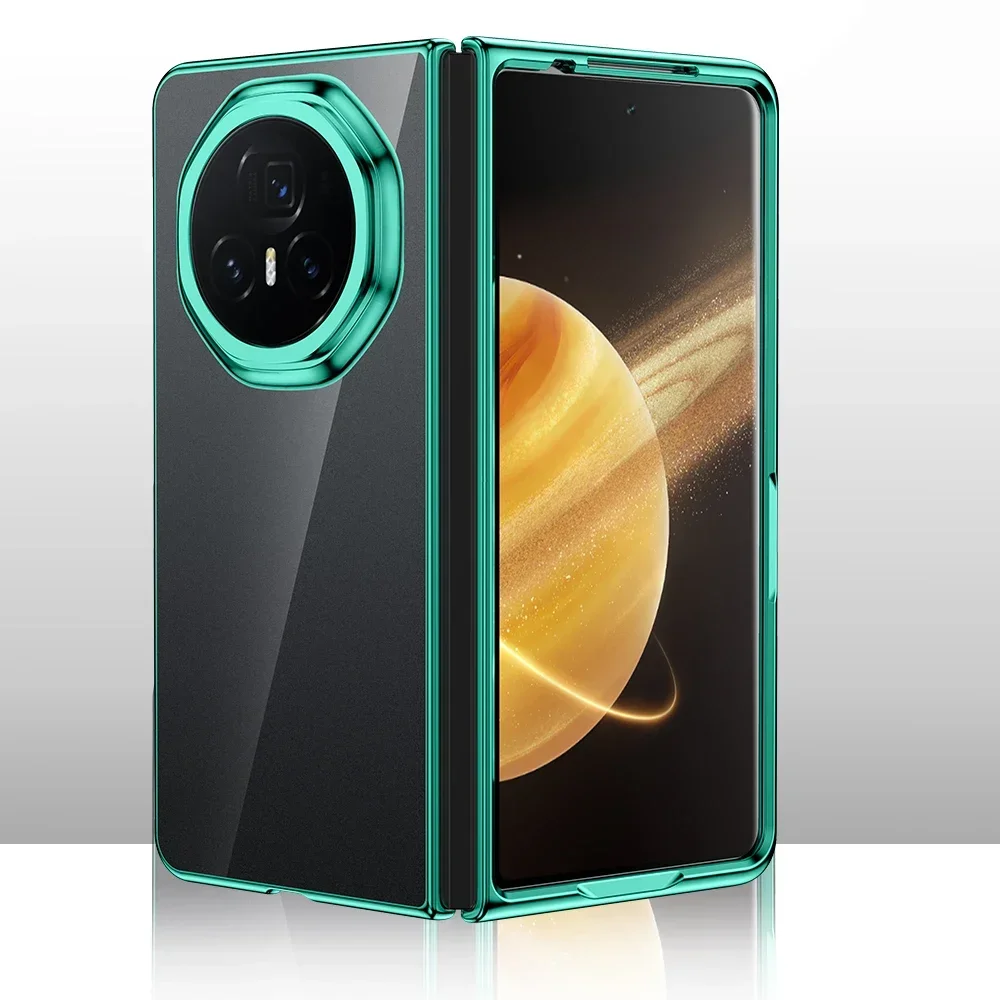 Luxury Electroplated PC Transparent Phone Case - Shockproof Protective Cover