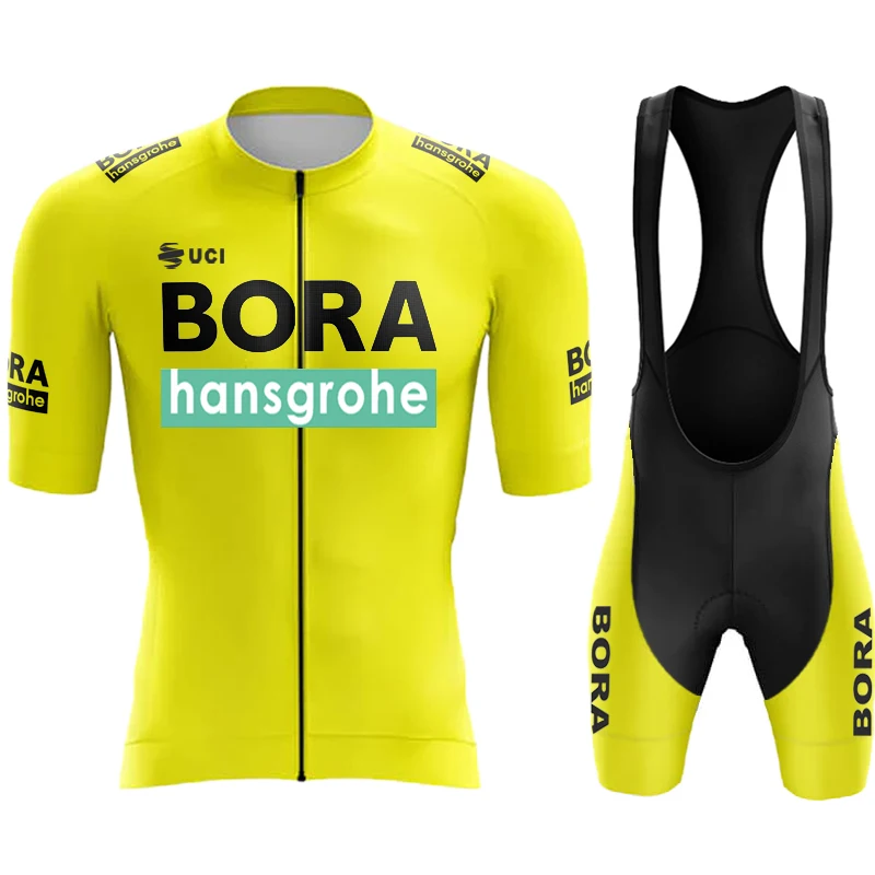 Men's Mtb Cycling Pants Clothes Bib UCI BORA Gel Clothing Uniform Man 2024 Summer Shorts Jersey Tricuta Costume Bike Male Set 3