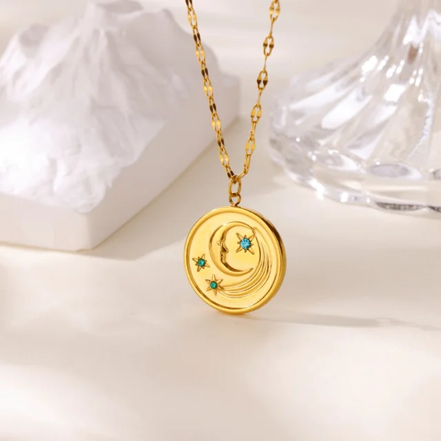 Collier géométrique en acier inoxydable pour femmes, pendentif tournesol, chaîne de clavicule, accessoires de bijoux esthétiques