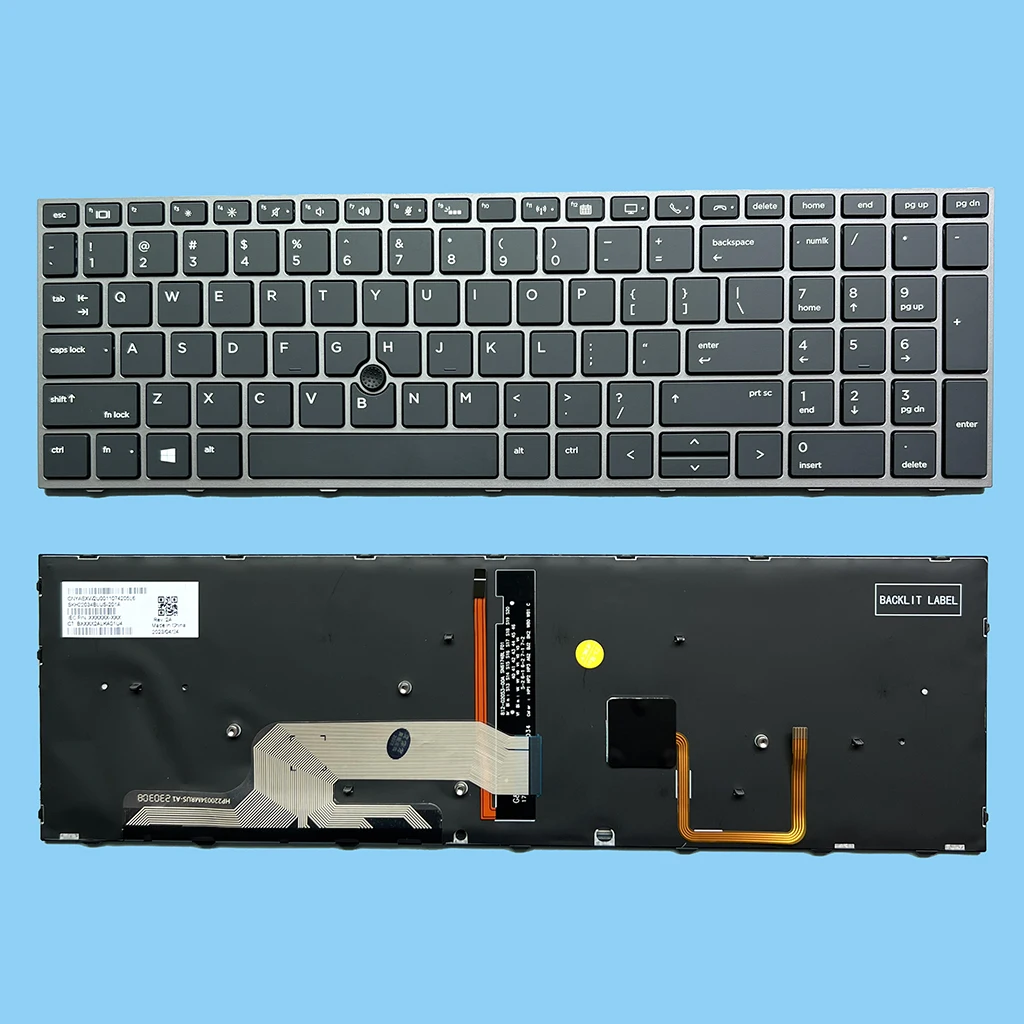Zbook 17 G5 Tastiera Brasiliana Americana Per Hp Zbook 15 G5 17 G5 Con Cornice Retroilluminata L12764-001 L28407-001