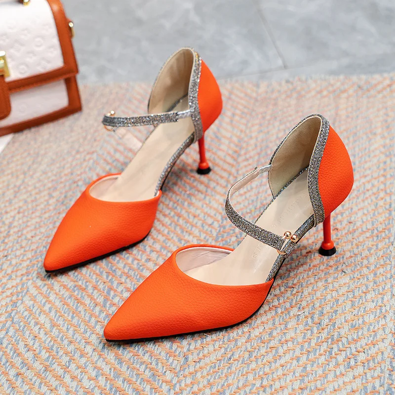 

Hot Selling 2022 Summer Women Pointed Toe Sexy Pumps Sandals Women High Heel Fashion Elegant Party Shoes Ladies Wedding Sandals