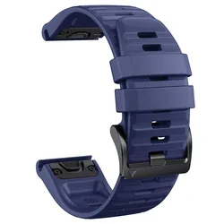 Premium Silicone Watch Band with QuickFit 22/26mm - QuickFit 22mm (2 Midnight blue)