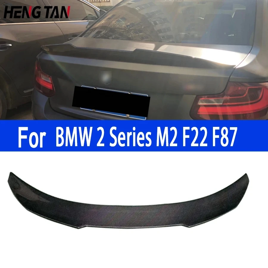 

For BMW F22 2 Series 220 F87 M2 PSM Style Carbon Fiber Tail fins Rear Spoiler Duckbill Car Retrofit the rear wing body kit