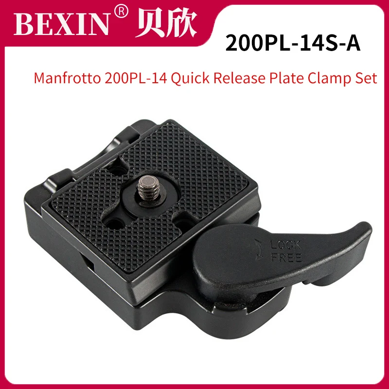 Manfrotto Quick Release Plate 200PL 14 Quick Release Clamp Aluminum Lightweight Compatible For