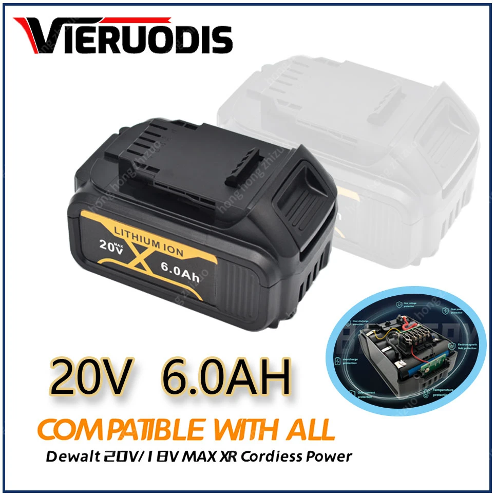 

Для DeWalt 100% оригинальный 20 в Ач перезаряжаемый аккумулятор для электроинструментов с зеркальной литий-ионной заменой DCB205 светодиодный DCB200 + зарядное устройство