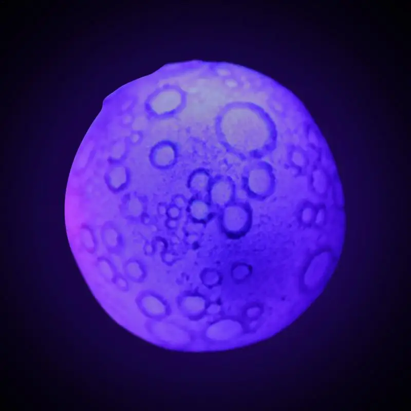 Interactive Dog Ball Toy Dog Jumping Activation Toys Flashing Elastic Chew Toy Light Up Moon Pattern Enrichment Pet Supplies To 1