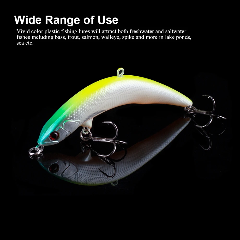 Hanlin 8,5 cm 7g gebogener Bleistift köder Top water Swimbaits schwimmende Kunststoff Hart körper Minnow Wobble Angel köder für Hecht Bass Tackle – Detail 15