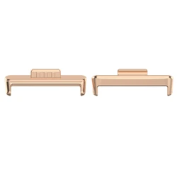 Stainless Steel Strap Connector Adapter for Smartwatch, 20mm Band Width (Rose Gold)