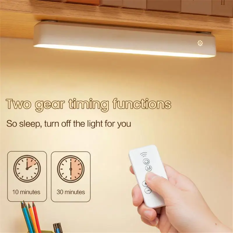 

Прикроватная лампа с дистанционным управлением, настенная клейкая лампа для шкафа, освещение детской комнаты, портативная настольная лампа для чтения с аккумулятором