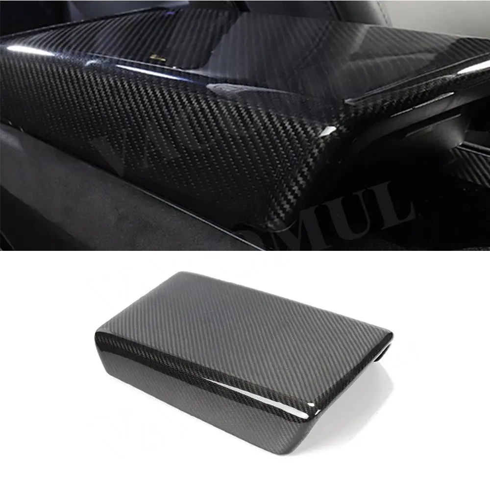 

Carbon Fiber Interior Trim Console Armrest Box Moulding Cover for Tesla model 3 Y 2018-2022 ABS Car Styling