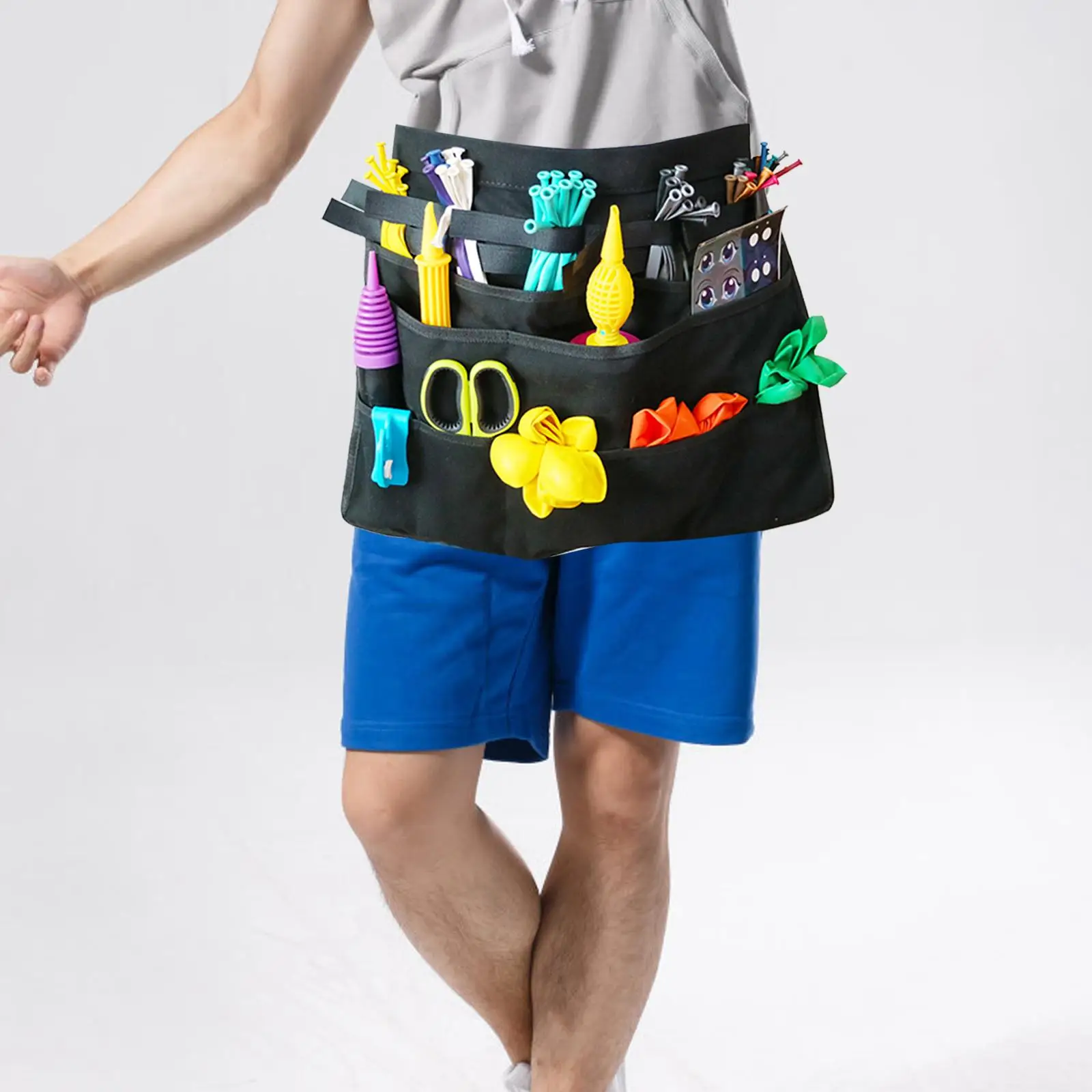 

Balloon Organizer Bag Sturdy Balloon Twisting Apron for Holiday Wedding Prom