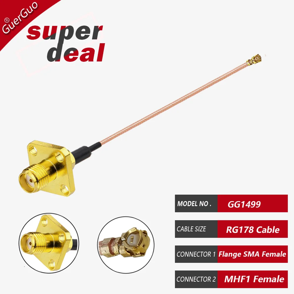 1 st 10cm rg178 sma kabel rak sma hona till ufl u.... - Grandado