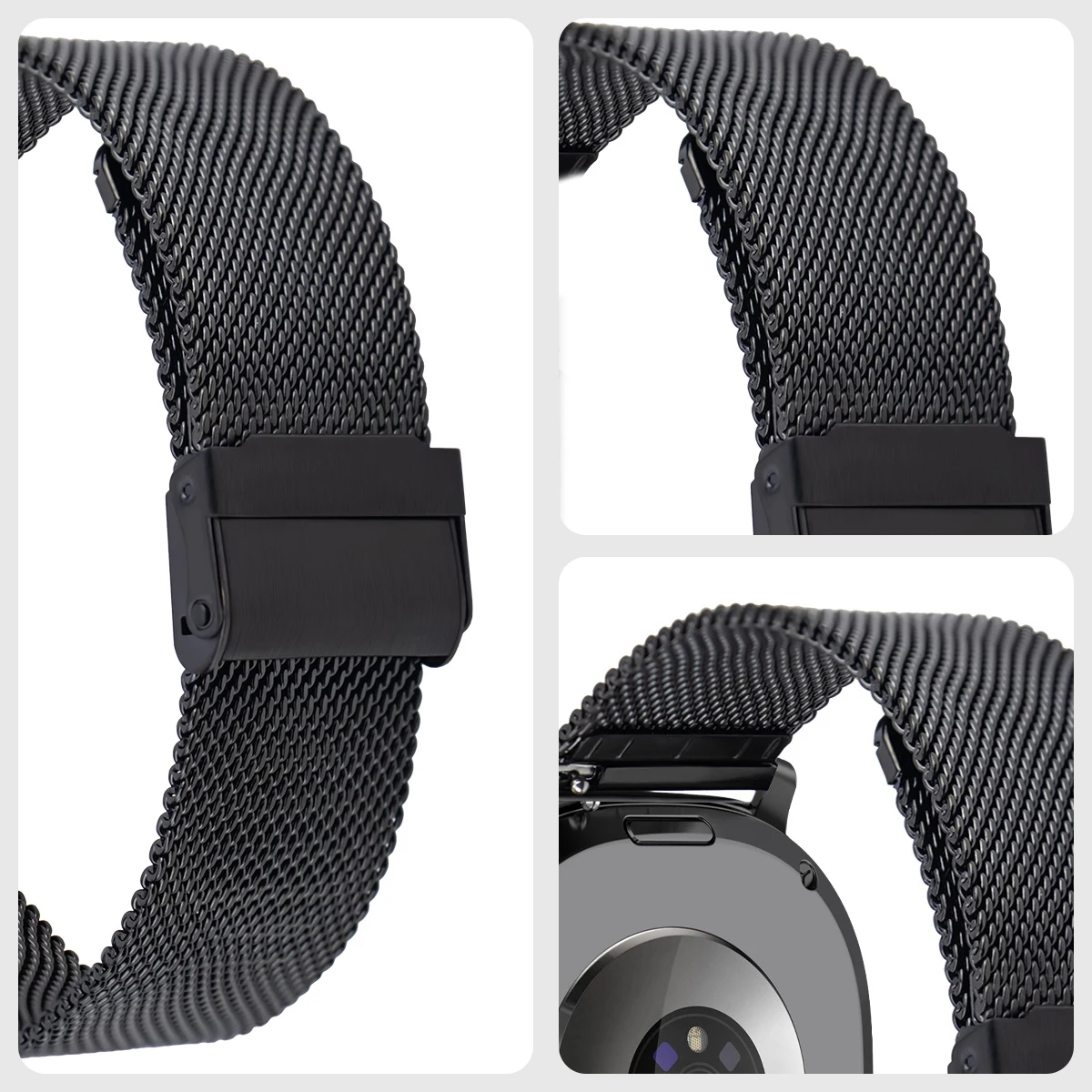 Premium Stainless Steel Metal Band for Galaxy Watch - Elegant Correa Bracelet Strap Accessory