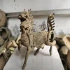 Chinese  Old Unearthed bronze Ancient Kirin Statue,Come From  FOLK Collection 1