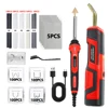 USB Rechargeable Plastic Welder Upgrade Handle Cordless 400PCS Hot Staple Gun LED Plastic Welding Car Bumper Repair Kit 1