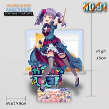 Bang Dream Hello Happy World P1 Anime Characters Acrylic Display Stand Model Office Desktop Sign Gift Doll Collection Props 15cm 