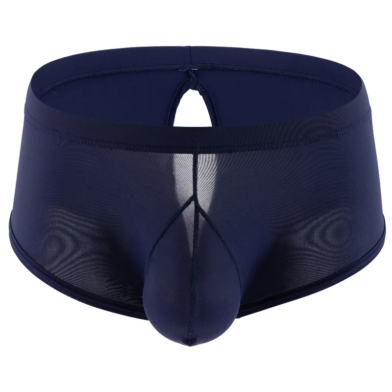 

Breathable Mens U-convex Pouch Boxers Male Panties Low Rise Open Butt Underpants Mini Trunks Soft Gay Boxershorts Mens Underwear