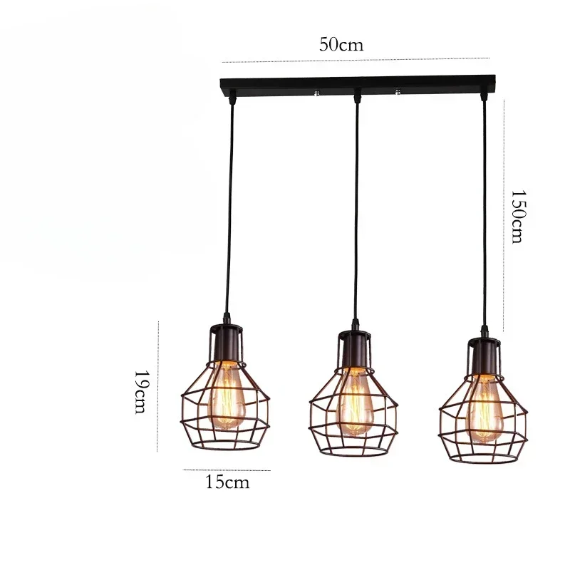 Three-head chandelie