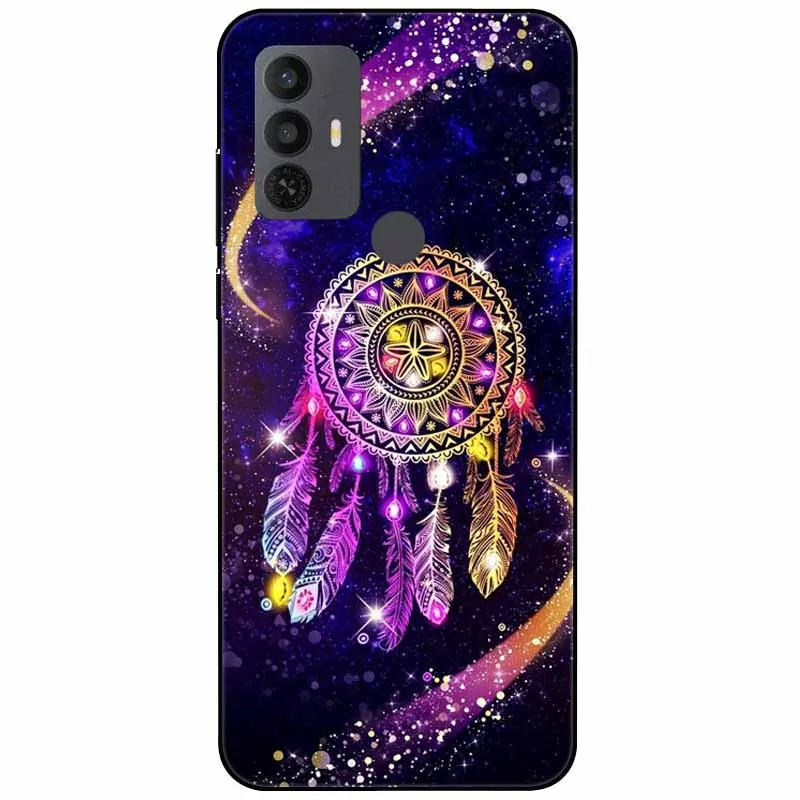 YZKJSZ Cover per TCL 305i,Nero Morbido Silicone Antiurto Bumper Custodia Protettivo TPU Gel Sottile Case Custodie per TCL 305i (6.52) - LLM49