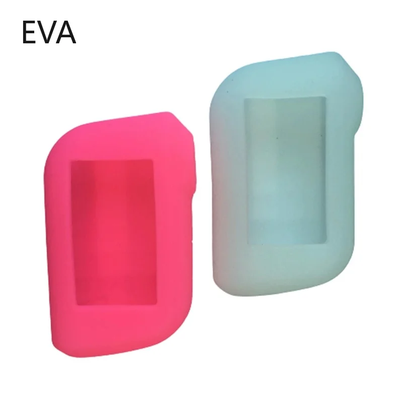 

2Pcs Silicone Car Key Case Fob Cover for Starline A93 A63 Russian Version Two Way Car Alarm LCD Remote Controller Keychain