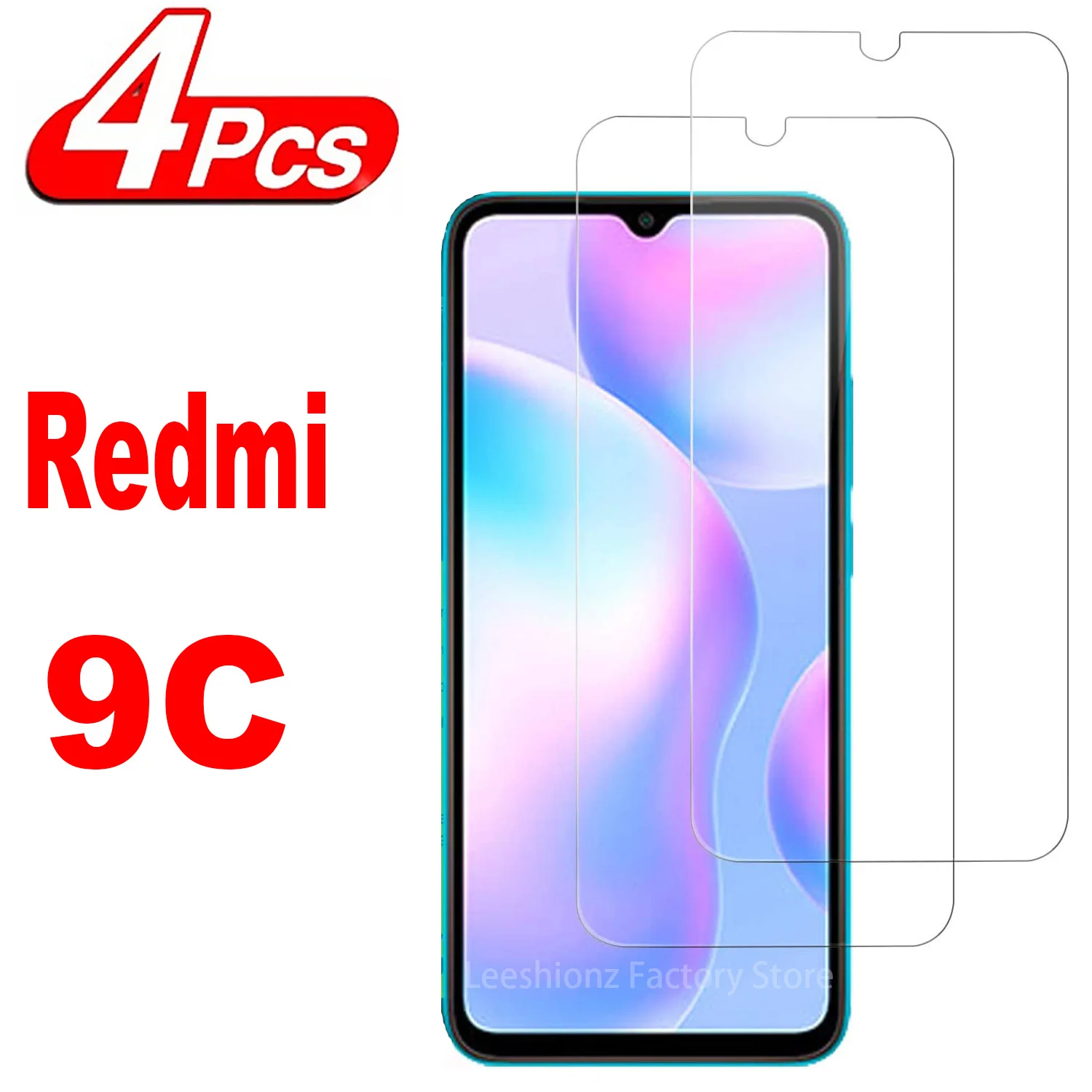 

2/4Pcs Screen Protector Glass For Xiaomi Redmi 9C 9C-NFC Tempered Glass Film