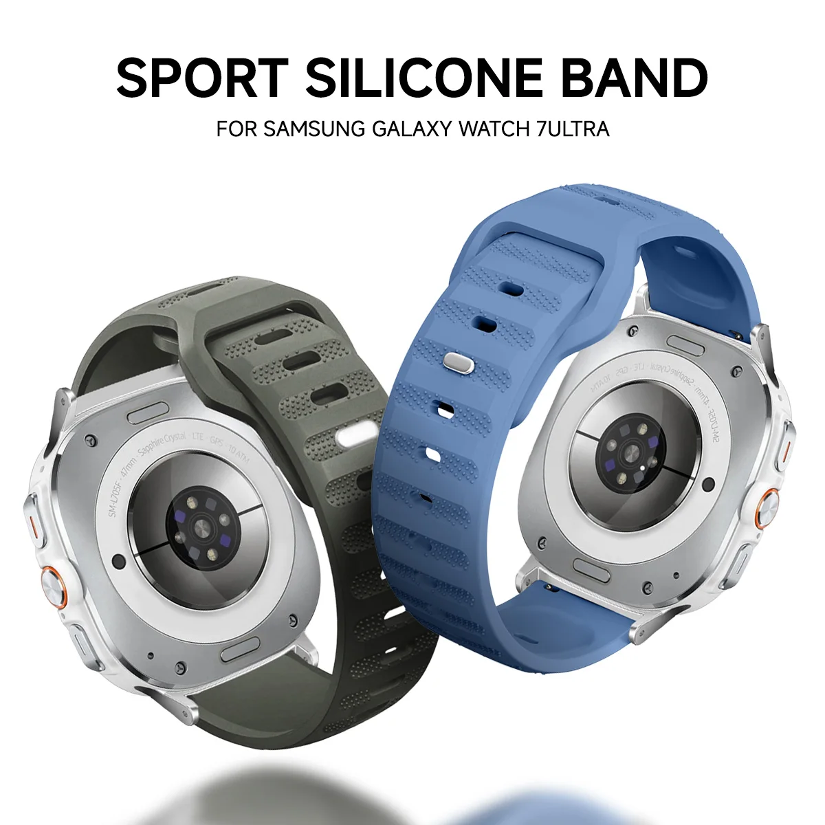 Sport Strap Silicone Bracelet for Smartwatch 47mm Wristband