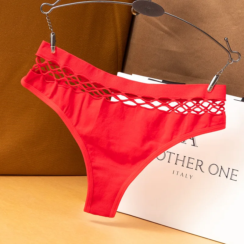 Mesh Hollow Out Panties Women's Thong Waist Hollow G-Strings Lingerie Breathable Nylon Underwear female underwear women panties womens underwear