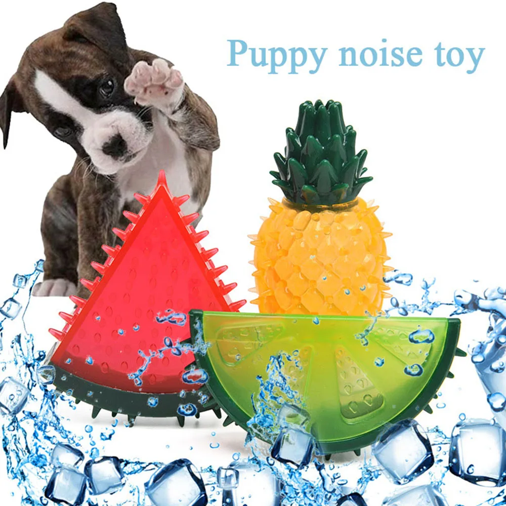 

Pet Cooling Chew Toy Reusable Dog Cooling Toy Teething Summer Cooling Dog Toy Durable Summer Dog Ice Toy Frozen Fruit Shape Toy