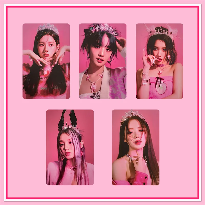 

KPOP GI-DLE альбом Feel Poca E-Qr CardLOMO SHUHUA Lomo фотопечать фотография карточка девочка подарок девочка карточка Минни SOOJIN 5 шт./комплект
