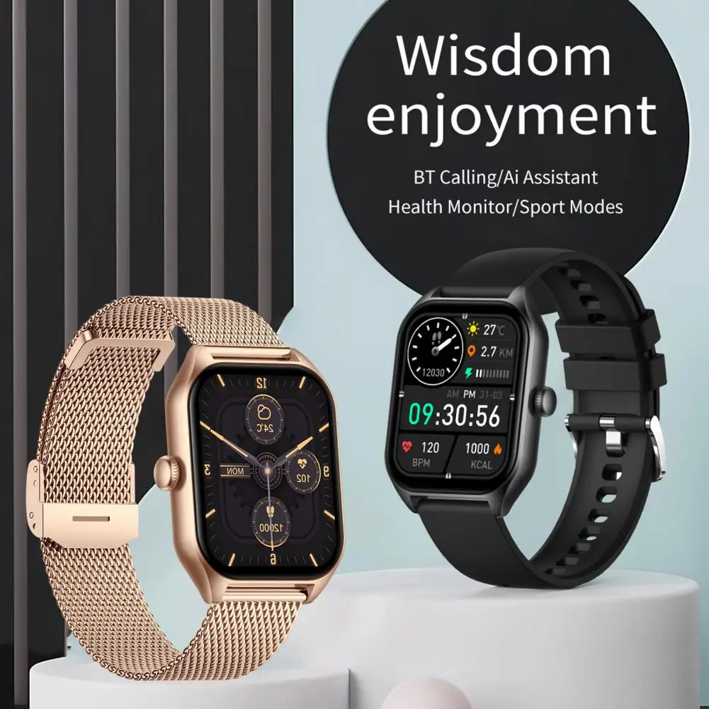 

Electronic Watch High Clarity Display Calling Exercise Aluminum Alloy 1.85 Inch Fashion Smart Watch For Android For IOS