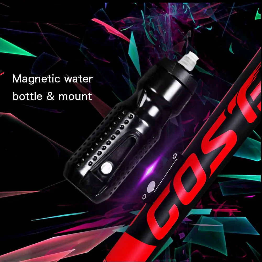 Magnetic Bottle Mount Cage Bike Bicycle Water Bottle 710ml
