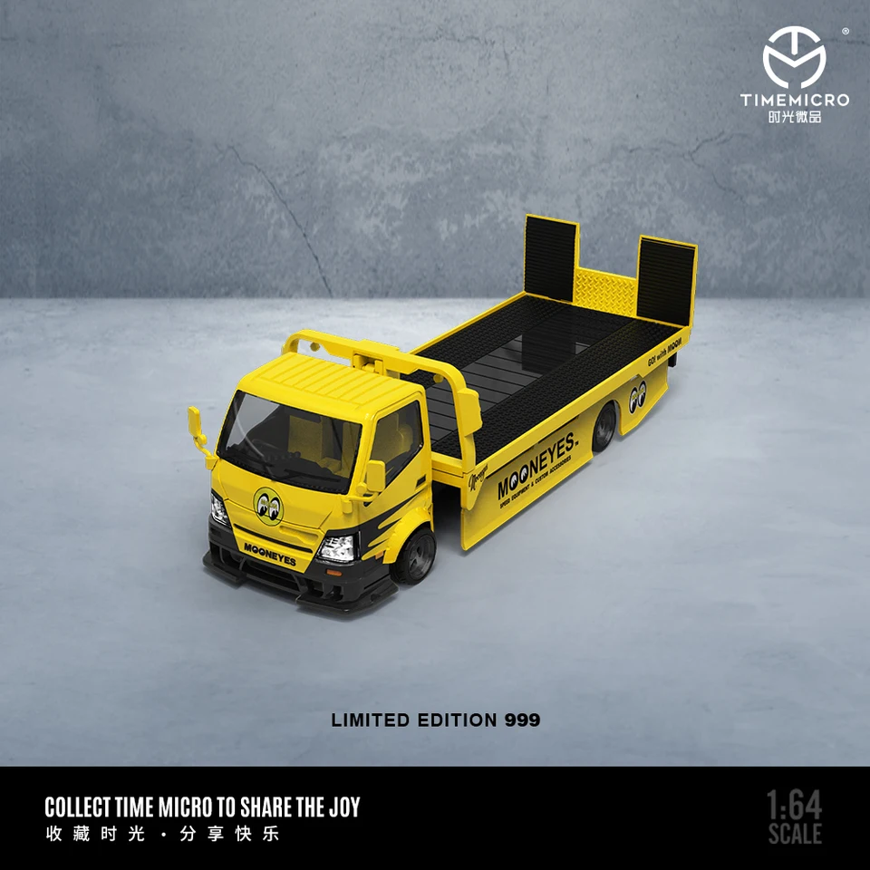 1/64 timemicro 日野 H300 積載車　ビートル　mooneyes TimeMicro1:64 H300 flatbed transport trailer - Mooneyes