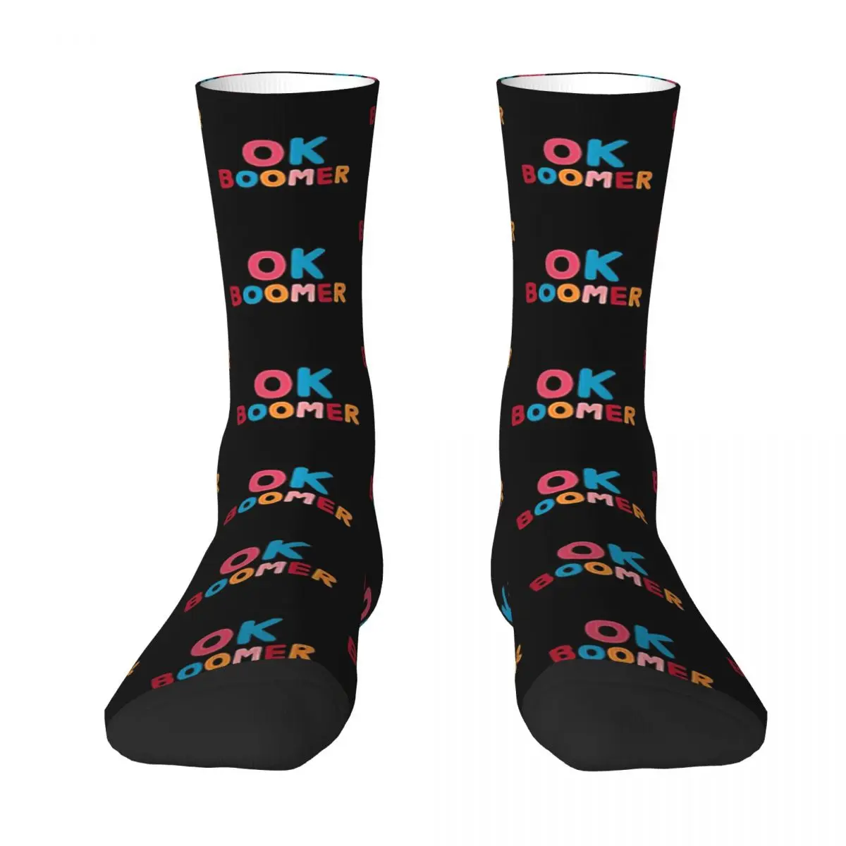 Ok Boomer sockings Long Socks Harajuku Comfortable Breathable Happy Gift sockings For Unisex
