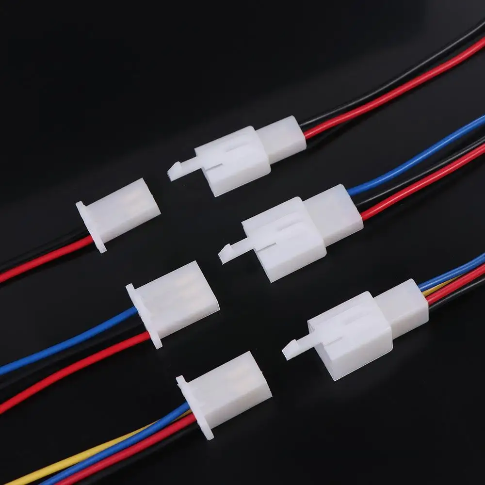 1 Satz 2,8mm 2/3/4/Pin Kfz-Schnell anschluss Elektrischer Kabelst ecker Stecker Buchse Klemmenst ecker Kits Motorrad – Detail 2