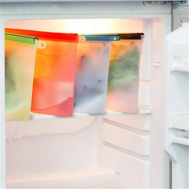 

Freezer Bags 1000ml Reusable Storage Bags With Graduated Design Freezer Gallon Bags Sandwich Bags Power Shield Technology For