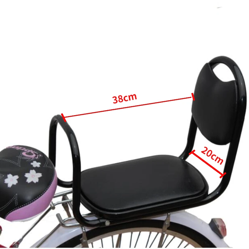 Rear Mounted Child Bike Seat with Handlebar and Backrest for Age 310