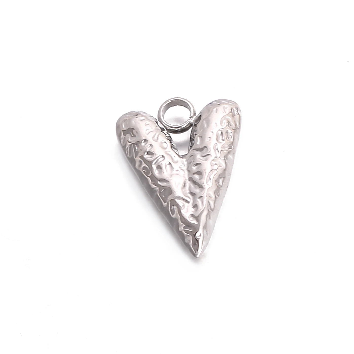 3 Teile/los Herz Charms Edelstahl 3D Liebe Herz Baumeln Anhänger für Schmuck Finden DIY Halsband Halskette Handgemachte Handwerk – Detail 7