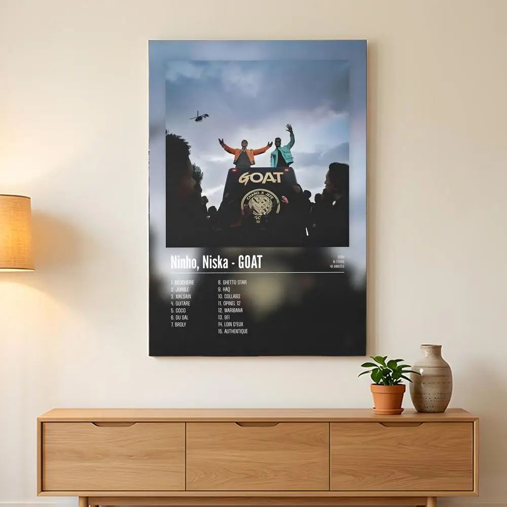Modern and Elegant Rapper Singer Poster Wall Stickers