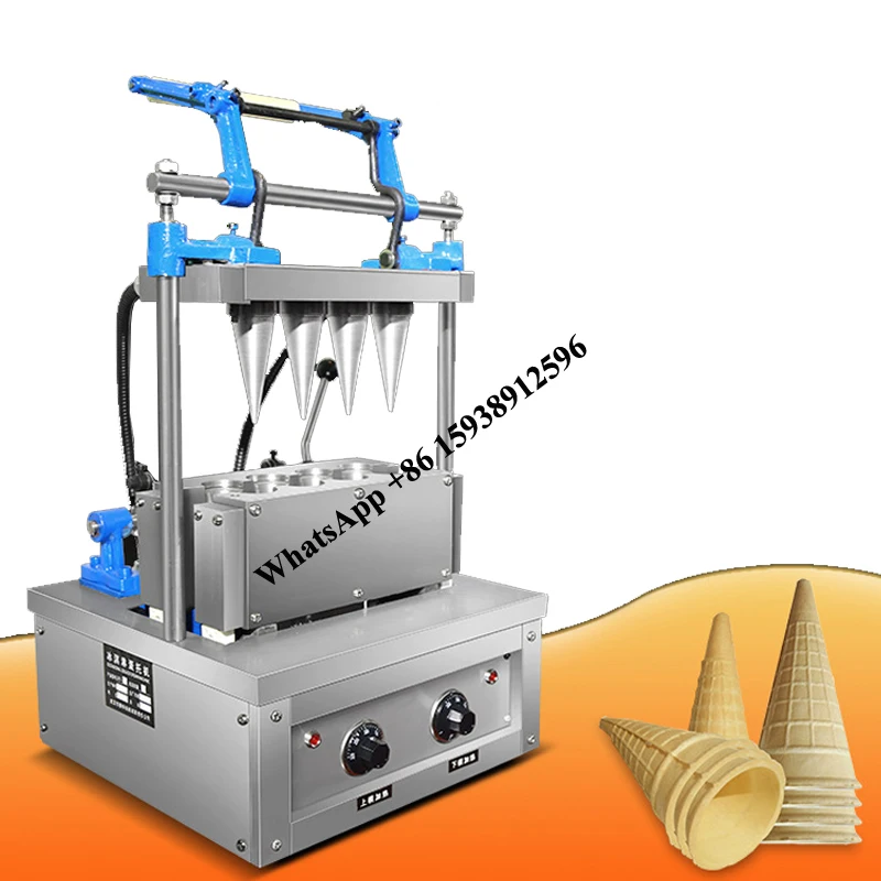 Ice Cream Cone Machine Commercial Double-headed Egg Tray Mold Maker Crispy Molding Machine
